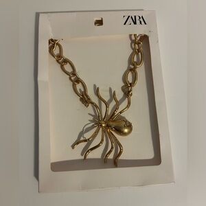ZARA Gold Spider Pendant Necklace